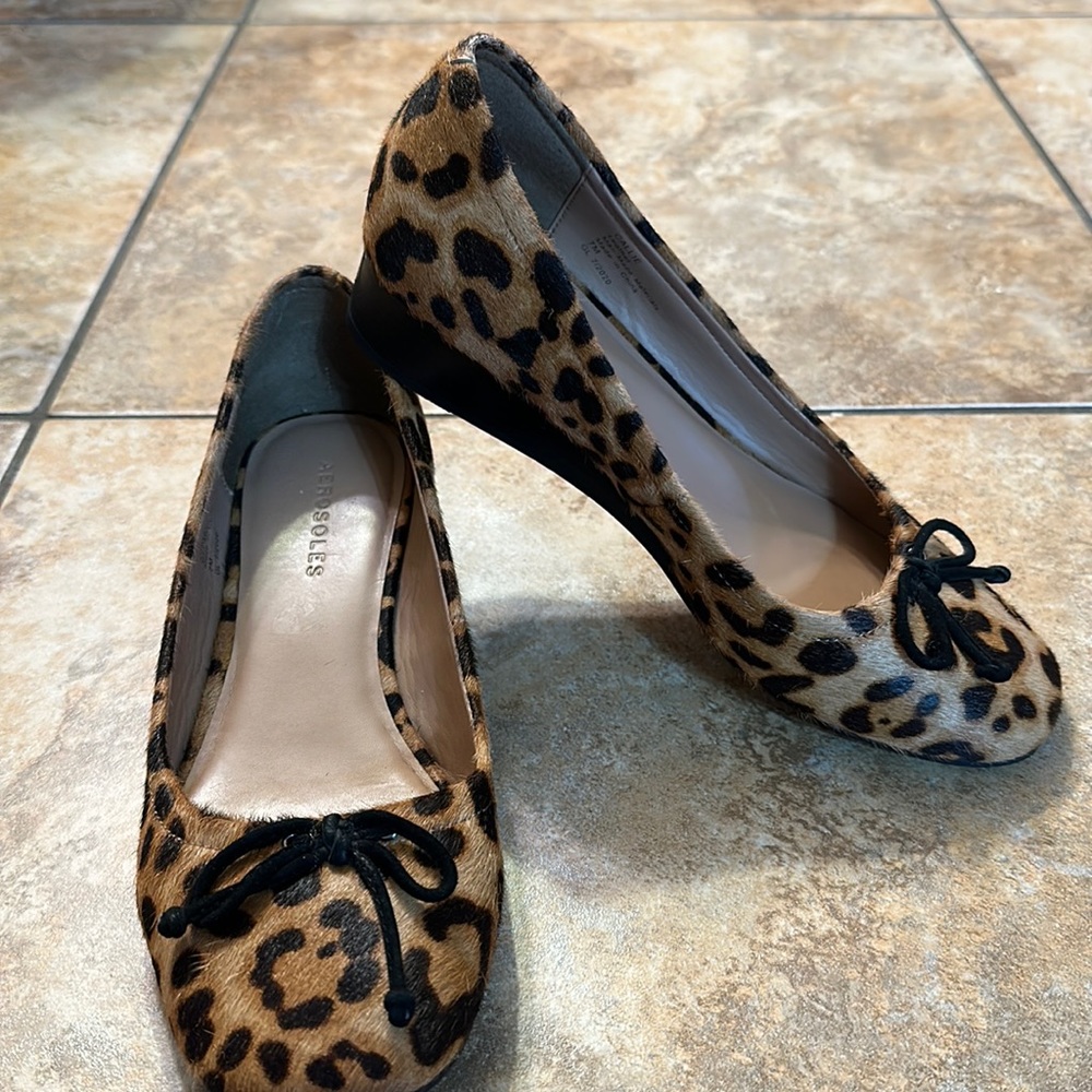 Aerosoles Callie Leopard Print Wedge- Size 7M